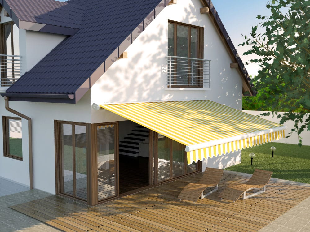 An Outdoor Fabric Awnings