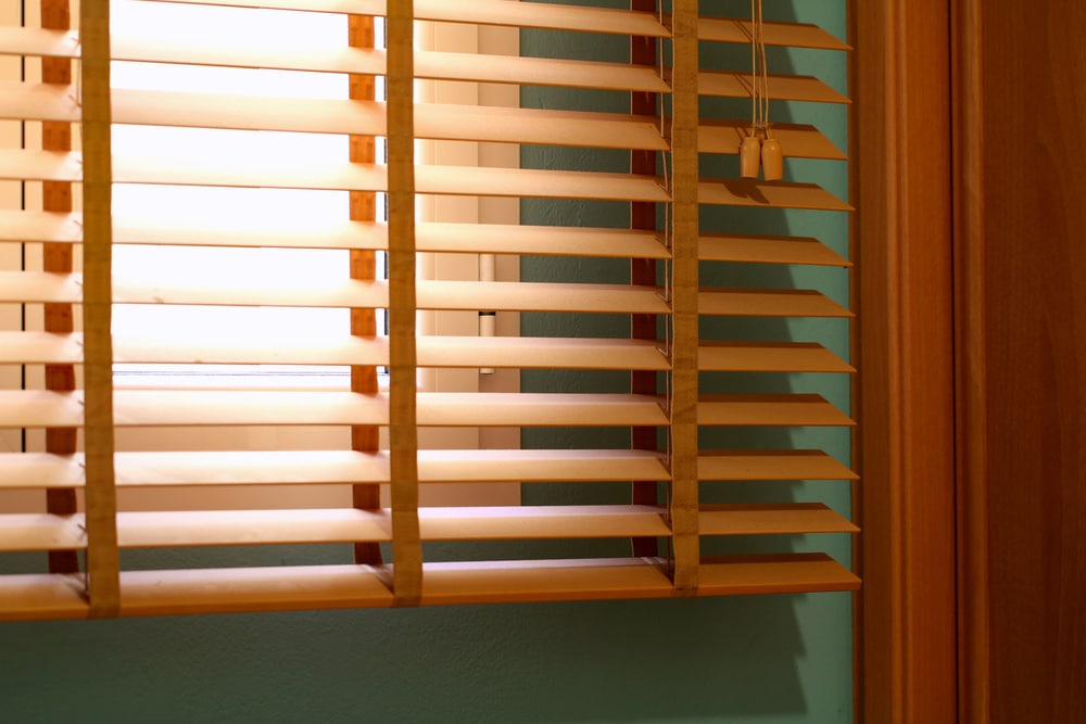 Close-up Of A Venetian Blinds