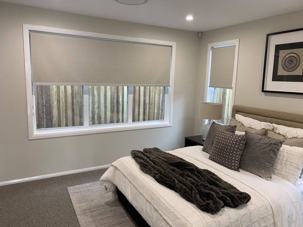 Bedroom With High-quality Blinds