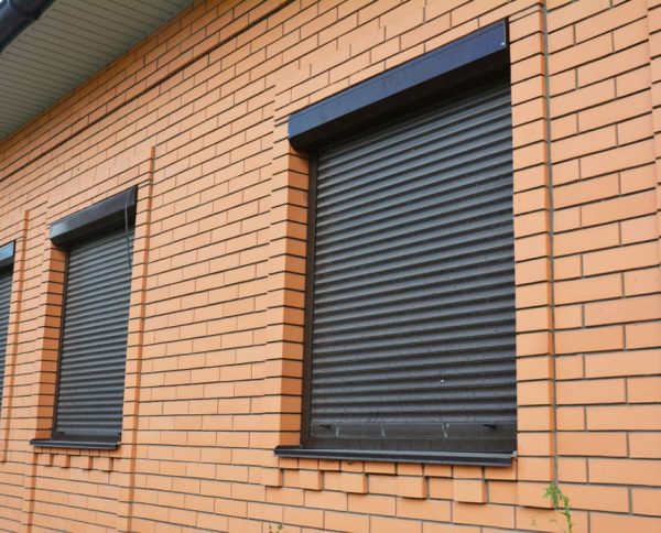 House Windows With Electric Rolling Shutters
